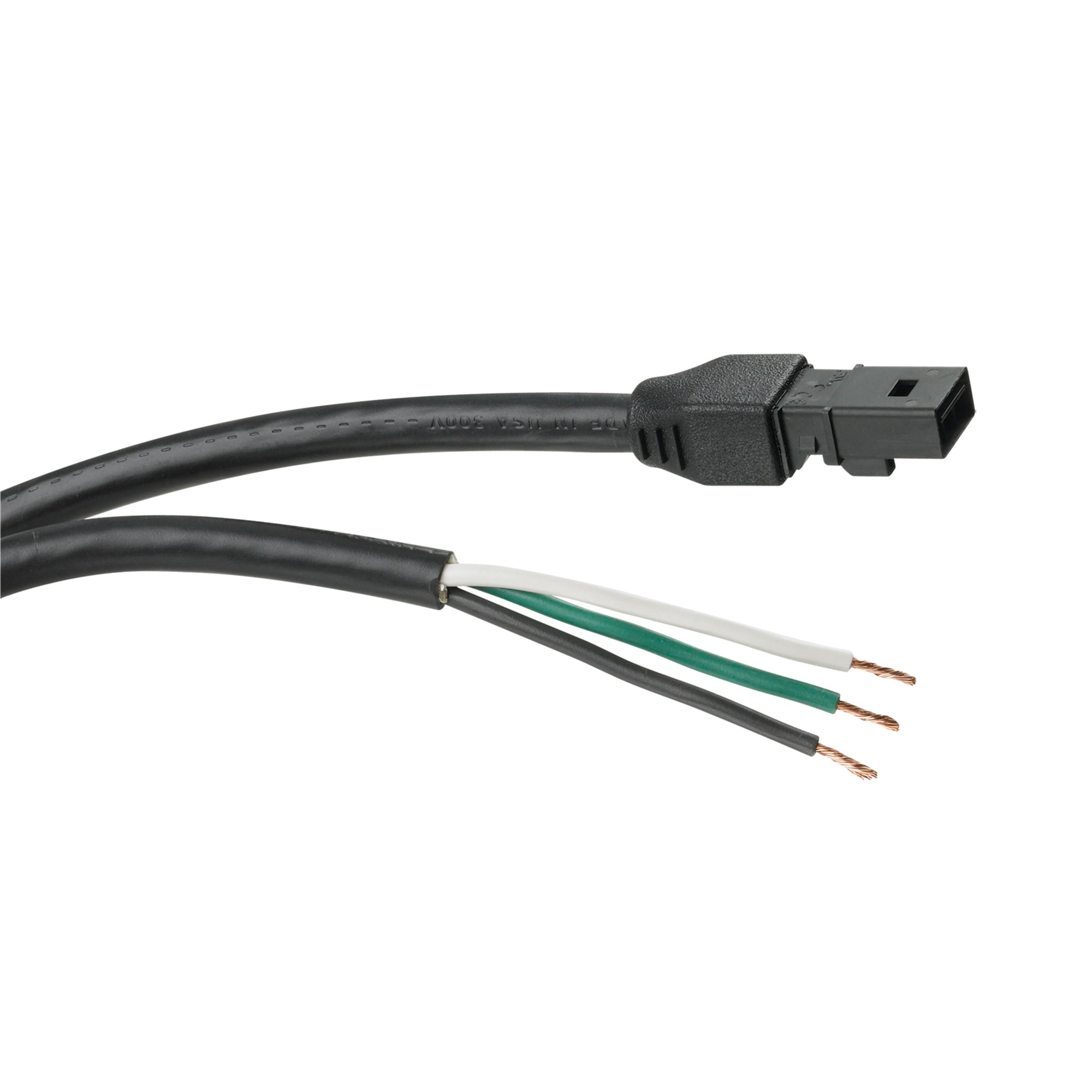 Power Cable with leads for PaneLite Enclosure Light, 72 inch, Black