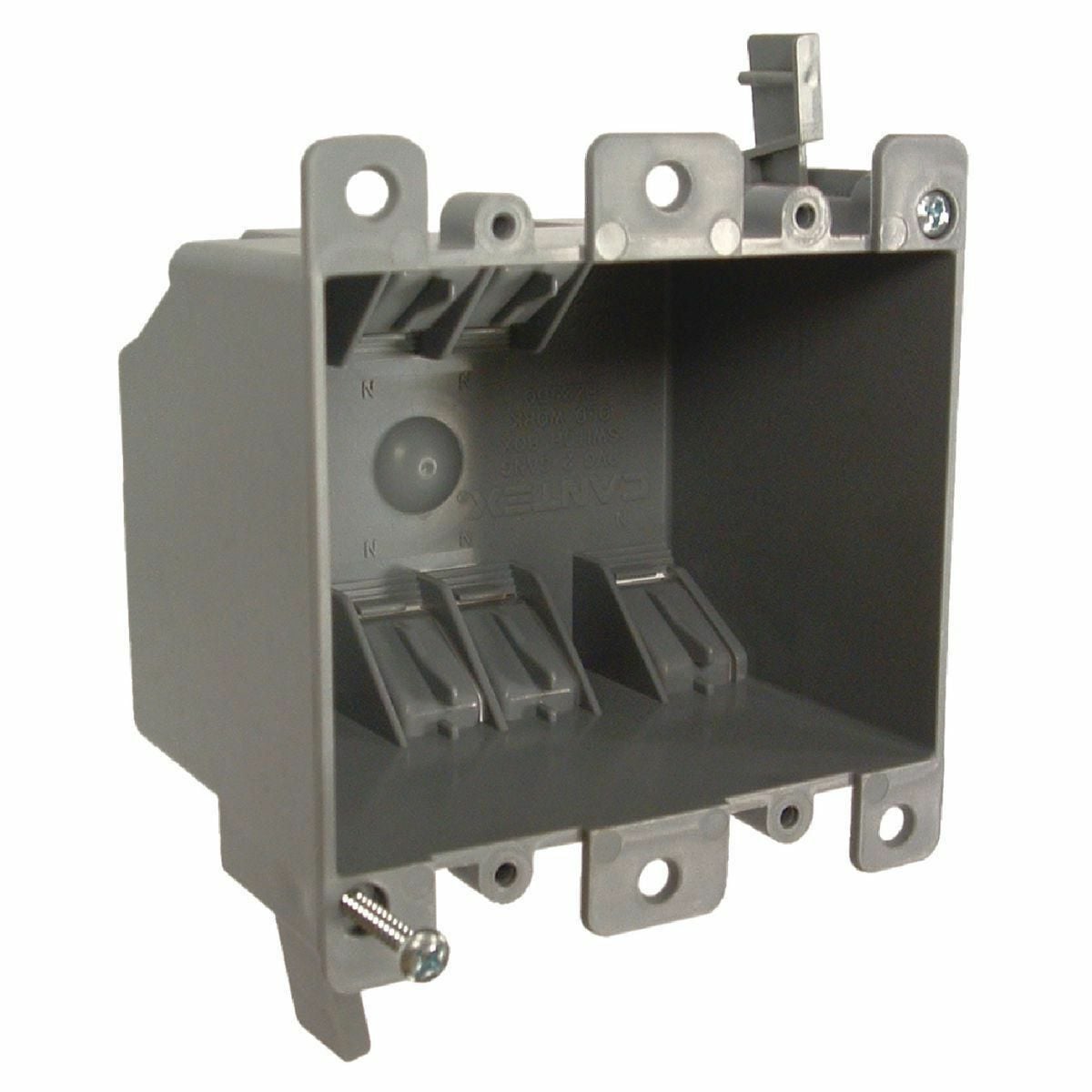 Old Work Cable Boxes - For Nonmetallic Sheathed Cable, Two-gang,2-3/4In. Deep, 25.0 Cu. In., Flush Mount