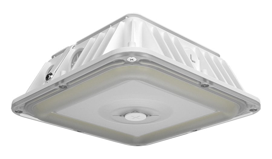 VAN17 50/40/30W 8"X8" FIELD ADJUSTABLE 3000K/4000K/5000K PHOTOCELL WHITE