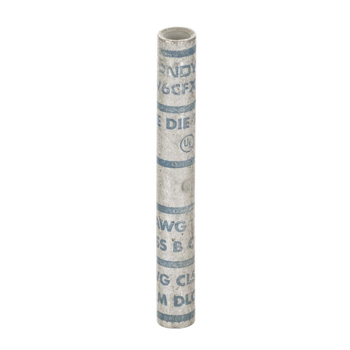 6 Flex G,H,I,K,M,DLO, 6 AWG AWG  CU, Long Barrel, Internal Chamfer, Tin Plated, UL/CSA, 90?C, Up to 35kV, Blue Color Code, 7 Die Index.