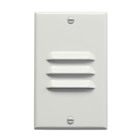 A lighting support basic, this versatile LED step light vertical louver features a White finish.