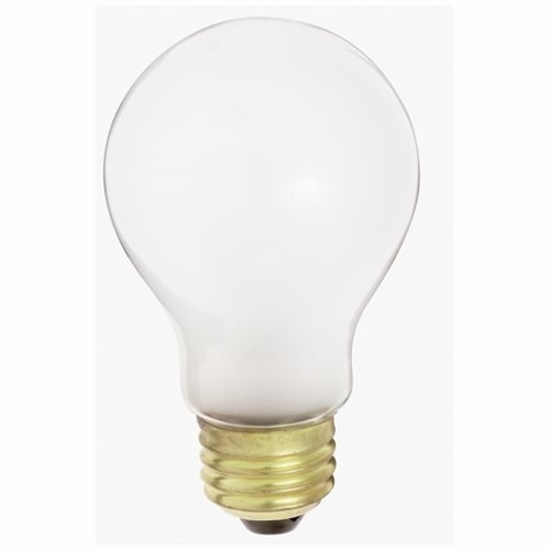 Incandescent General Service Lamp, Designation: 50A19/F/12V, 12 V, 50 WTT, A19 Shape, E26 Medium Base, Frosted, C-6 Filament, 1500 HR, Lumens: 540 LM Initial, 4-1/8 IN Length, 2-3/8 IN Diameter