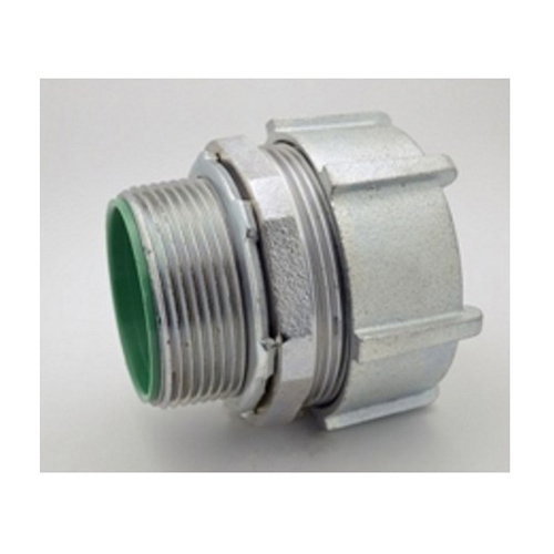 Connector, Compression, Made in the USA, 105 Degree C Insulated Throat, Size 3 Inch.
