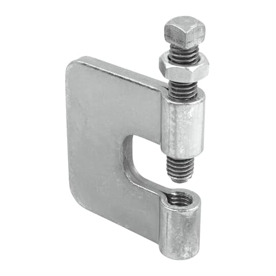 C-Clamp, with Locknut, Rod Size 3/8 Inch, Clamp Height 2-3/8 Inches, Steel