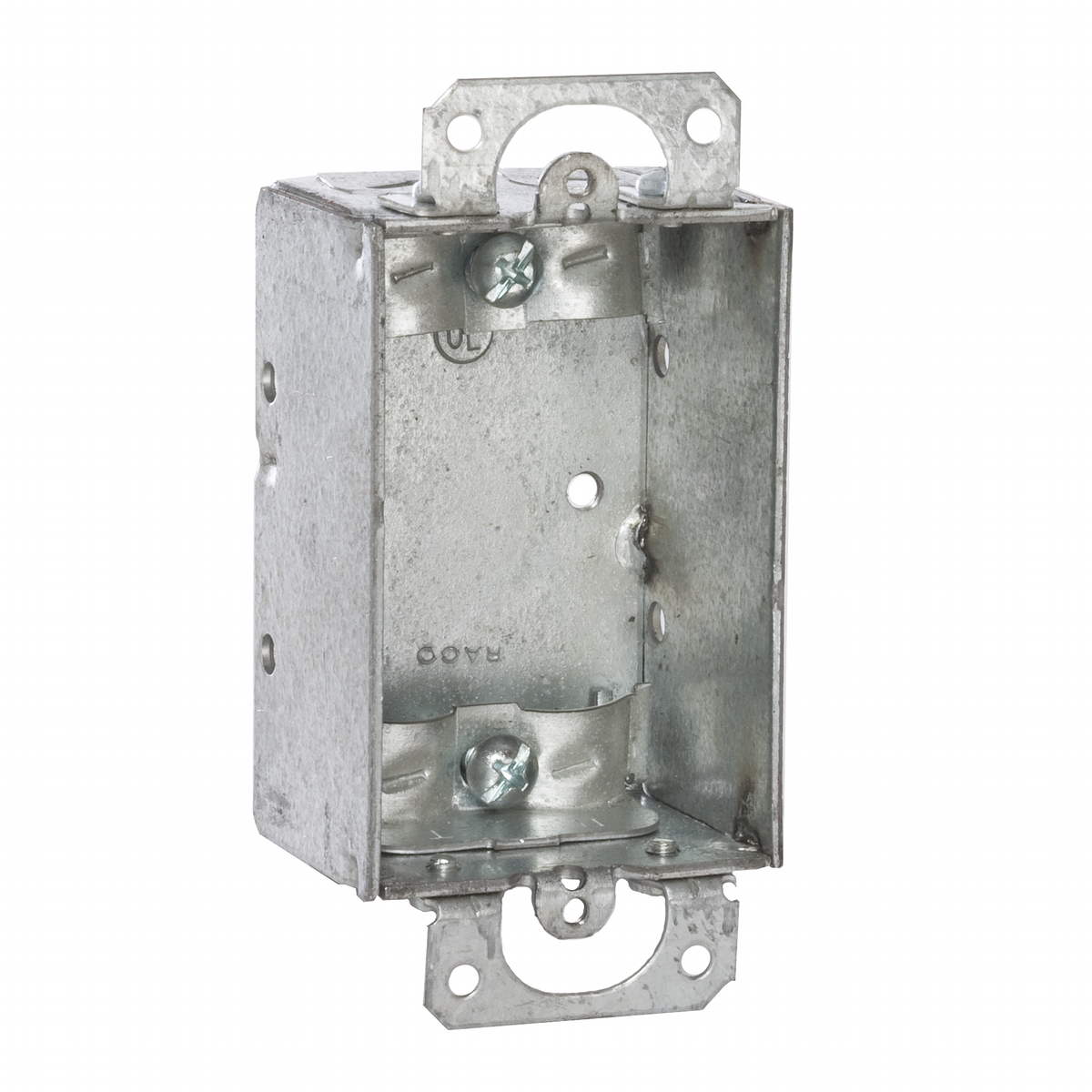 1-1/2 In. Deep Switch Box - Gangable with NMSC Clamps, Plaster Ears