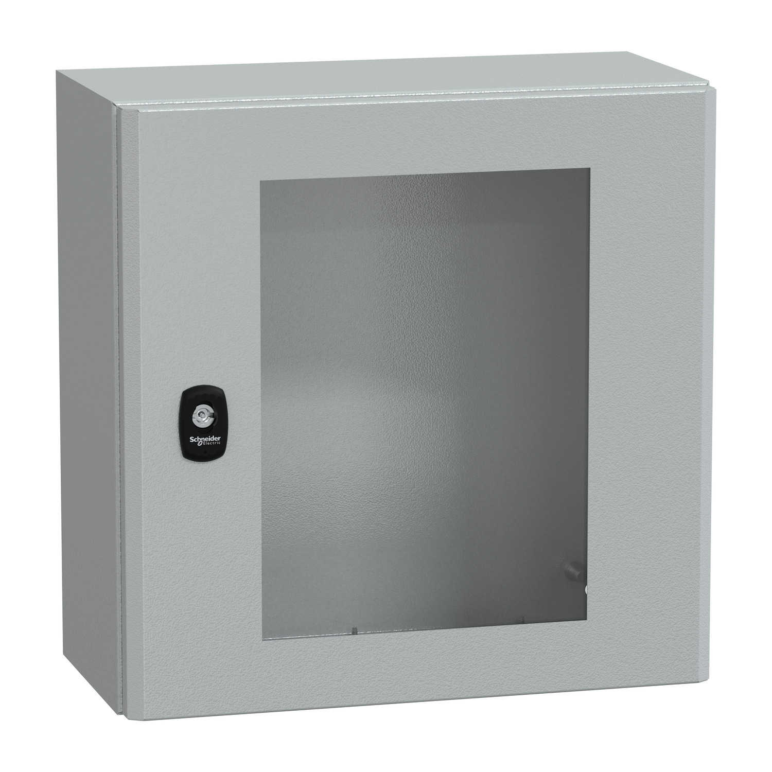 Wall mounted steel enclosure, PanelSeT S3D, transparent door, without mounting plate, 400x400x200mm, IP66, IK08