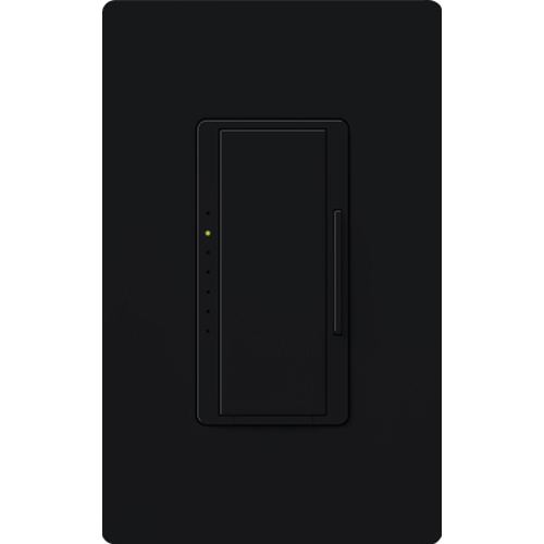 RadioRA 2 Dimmer, Incandescent/Halogen, Magnetic Low-Voltage, Multi-location/single-pole, 120V/1000W in black