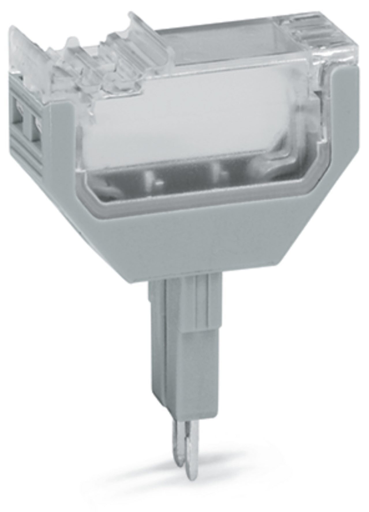Empty component plug housing; 10.4 mm wide; 2-pole; Type 4; gray