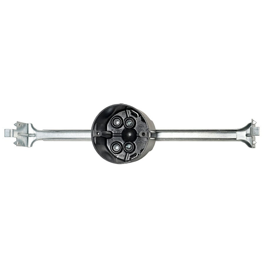 Thermoplastic 3-1/2 in. Round Out Box Universal Bar Hanger