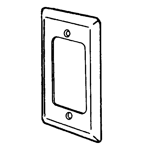 Features:Configuration GFCI Receptacle, For 4 1/8 X 2 3/8 IN Boxes, Standard:UL E18095, Material:Steel, Size:4.125 X 2.375IN