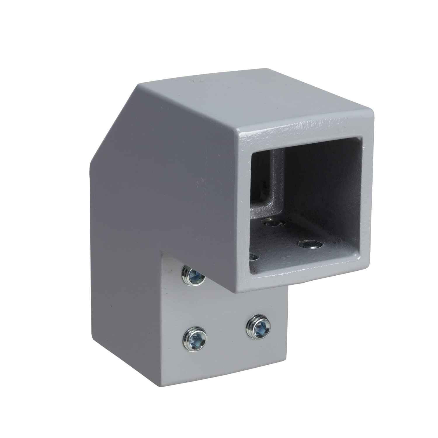 Fixed bracket, square 50 mm RAL 7040. For PanelSeT S3CM HMI encl.