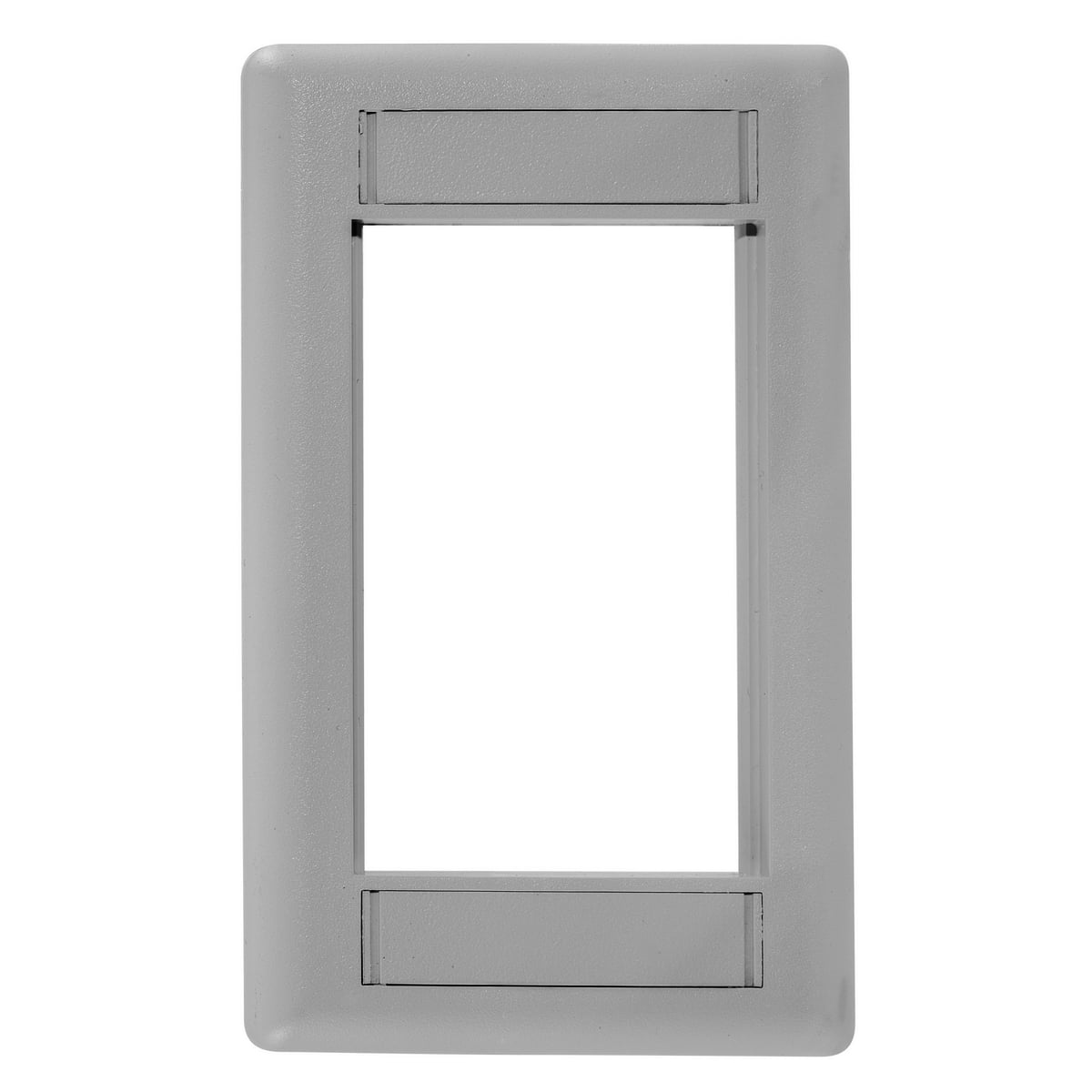 Phone/Data/Multimedia Component, INFINe Station Modular Plate Frame, 1-Gang, Gray