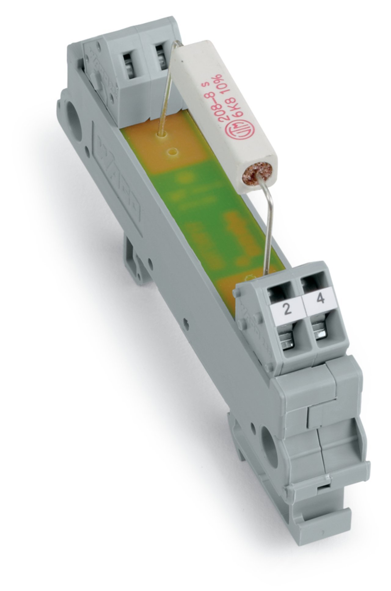 Component module with resistor; with 1 pcs; Resistor 2K4; 5 Watt