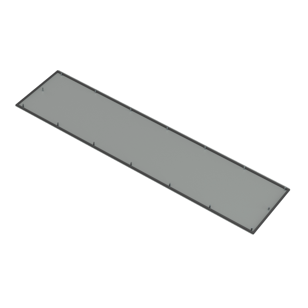 Flat End Plate, 84.12x18.12, Steel