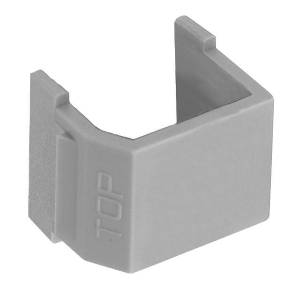 Snap-Fit, Blank, Gray, 10 Pack