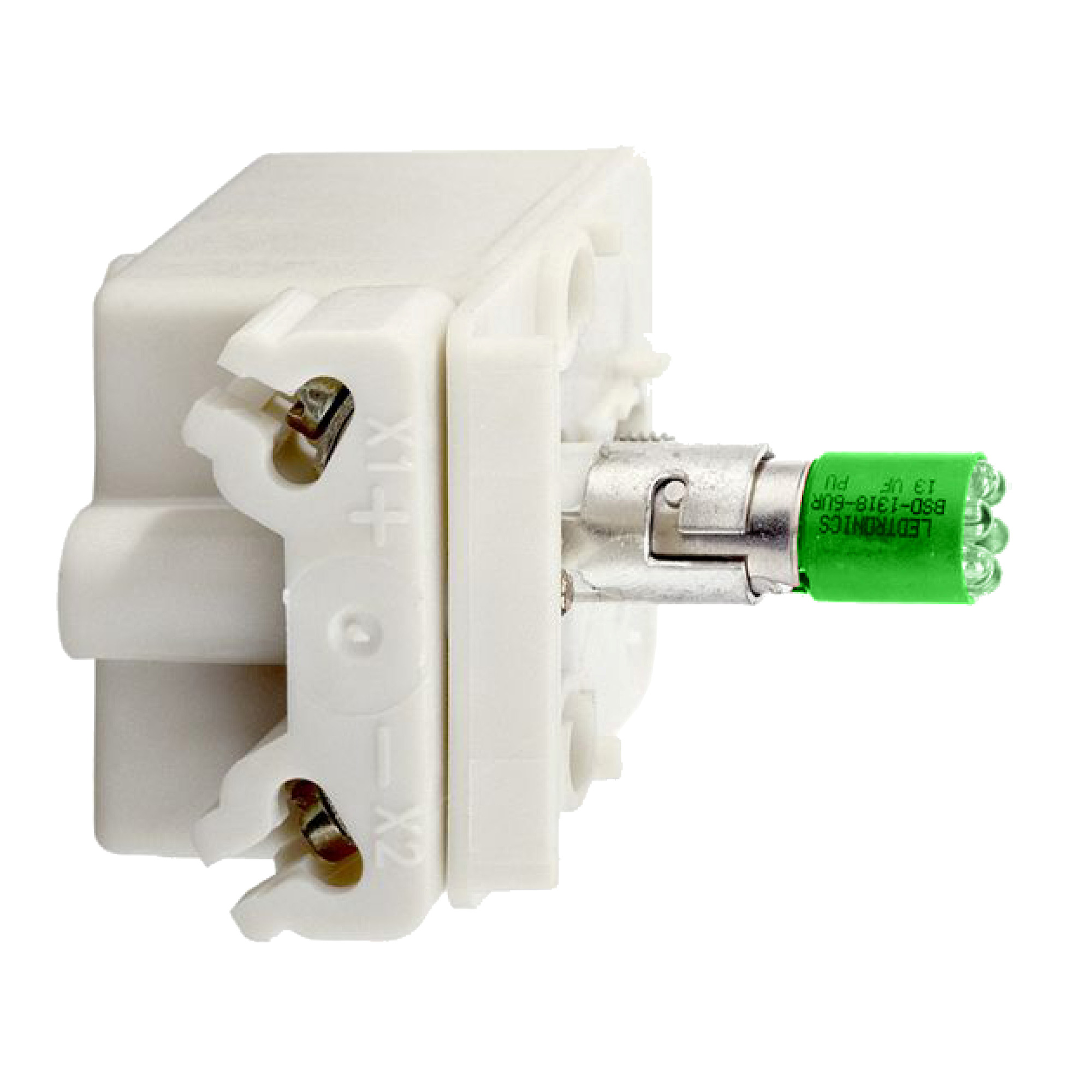 Light block, Harmony 9001K, Harmony 9001SK, shallow depth, 30mm, LED green, 110-120V