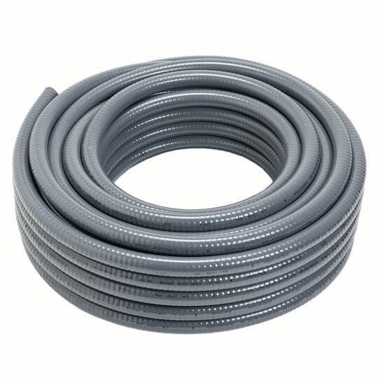 1/2 Inch Gray Liquidtight Flexible Non-metallic Conduit, 100 Foot Coil