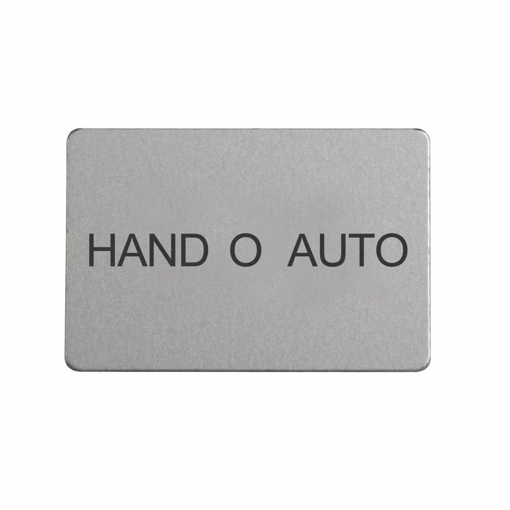 M22-XST-D12 Legend Plate Insert, 1 in H x 1-1/2 in W, Rectangular Plate