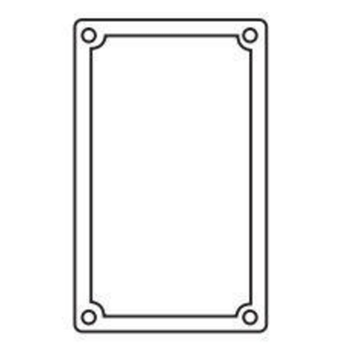 FS/FD Series Fittings - Replacement Gaskets For Covers with Neoprene Rubber - Neoprene Gaskets For Single Gang Boxes