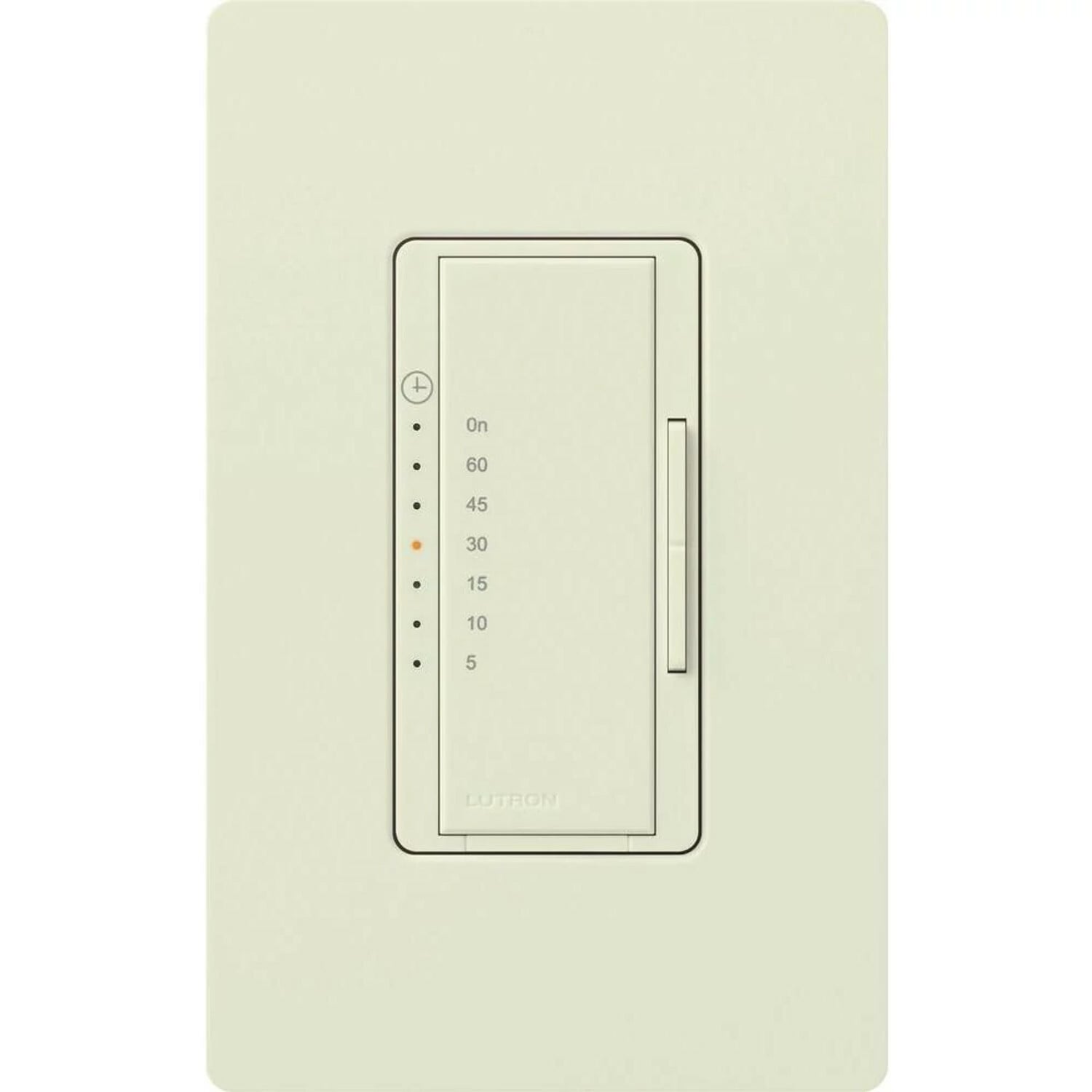 Maestro Countdown Timer, Multi-location/single-pole, neutral required, 120V/600W/VA (5A) in biscuit