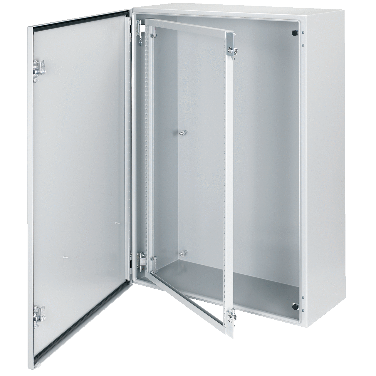 Swing-Out Rack Frame, fits 36.00x24.00 inch enclosure, Gray, Mild Steel