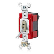 M1221-IL Lev-Lok Tamper Resistant Toggle Switch, 120/277 V AC, 20 A, 800 W, 1000 VA Power Rating