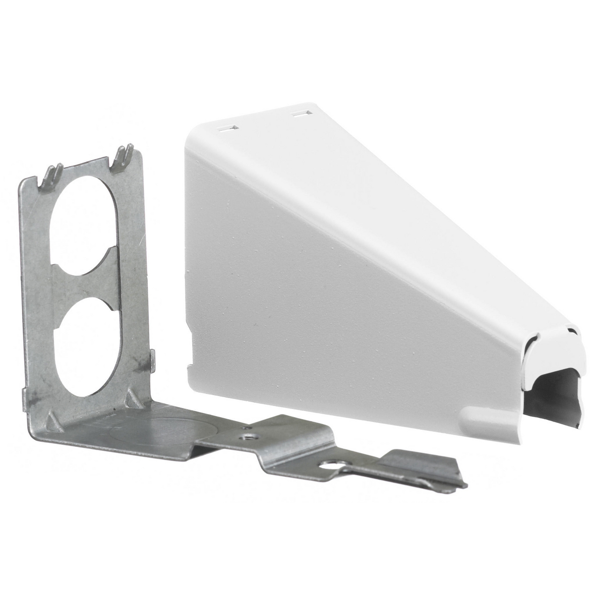 Metal Raceway, Adjustable Offset Connector, HBL500/700/750 Series, White