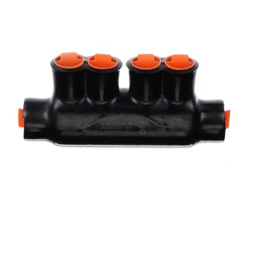 AMT Aluminum Splice, PVC Insulation, Ultraviolet Resistant, Wire Range 500 kcmil - 4 Str, Length 6.18 Inches, Width 1.61 Inches, Height 2.56 Inches, Hex Size 5/16 Inch