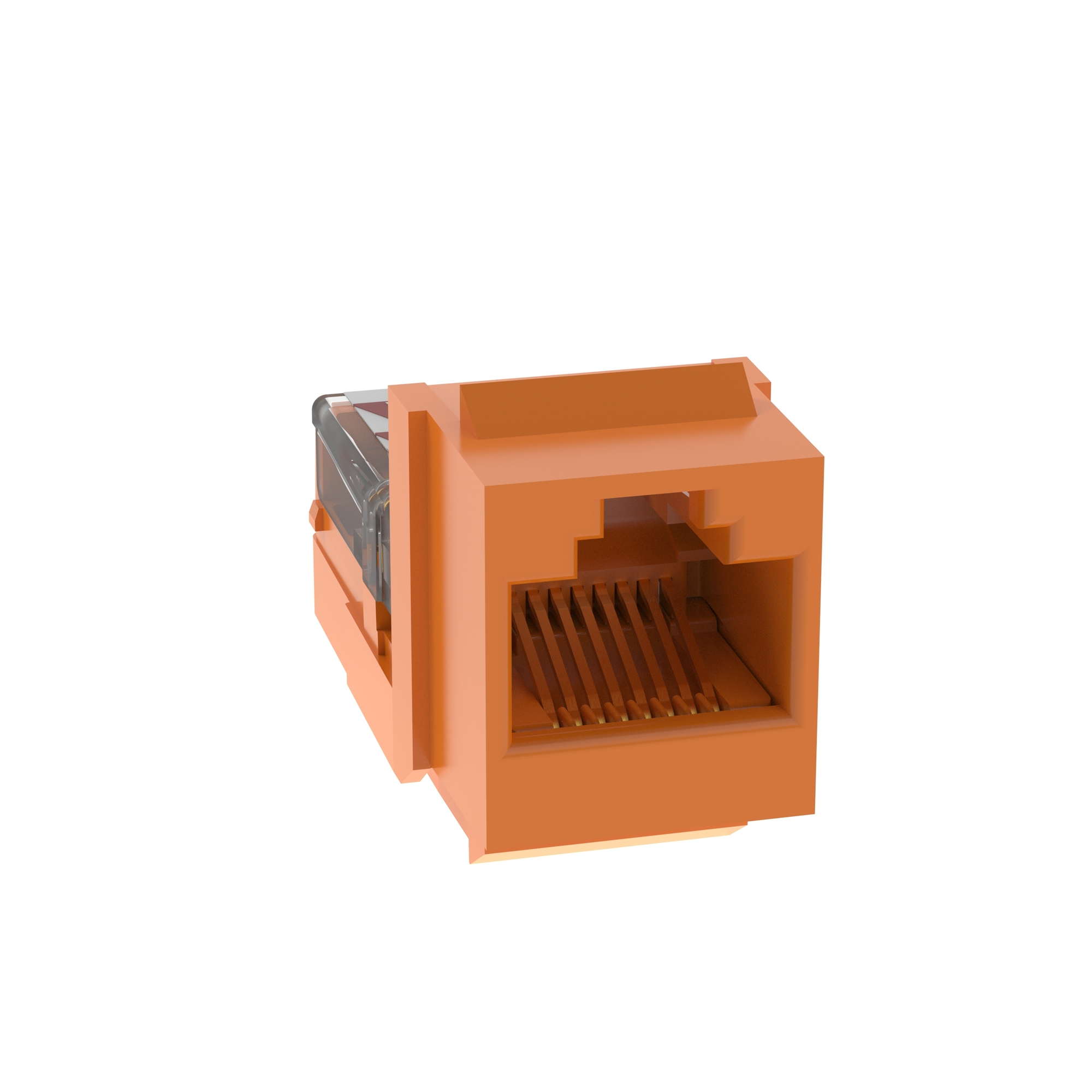 NetKey Cat 5e Leadframe Jack, Orange
