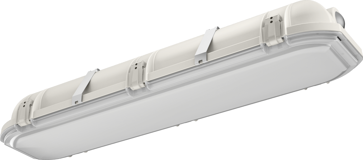 LED Enclosed/Gasketed, 24'' long, 4,000 nominal lumens, Acrylic Frosted Lens, Medium, 120V-277V, Generic driver 0-10V dimming, 3500K, 80 color rendering index, SKU - 254AT1