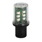 LED bulb, Harmony XVB, BA15d, red, flashing signaling type, 120V AC