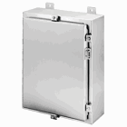 Wallmount Hinged with NEMA Clamps Type 4X, 16x12x8, Brushed, SS304