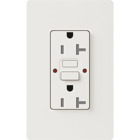 Tamper resistant, Self-testing GFCI receptacle, 20A in mocha stone