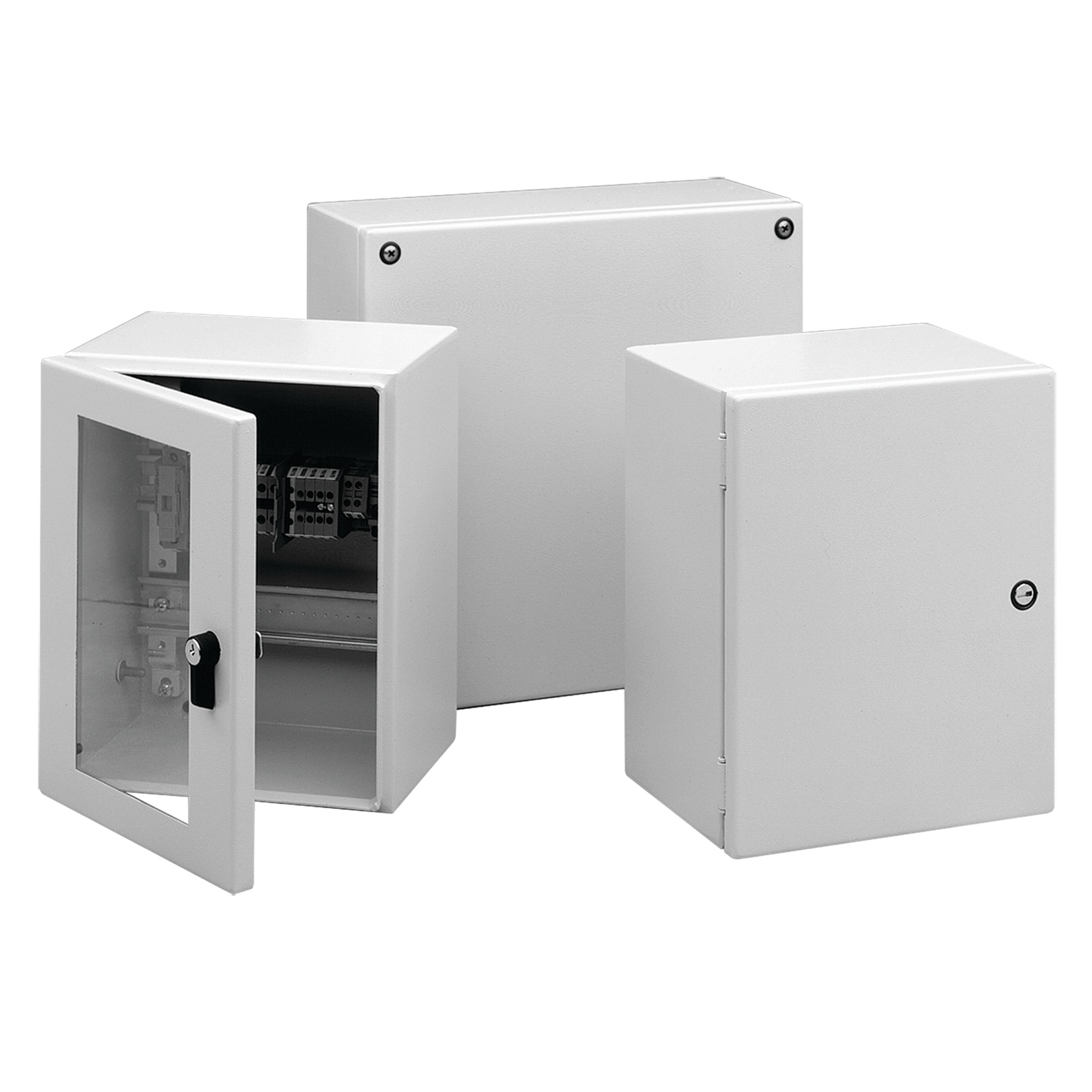InLine Enclosure Hinge Cover Type 4, 200x150x120mm, Light Gray, Mild Steel