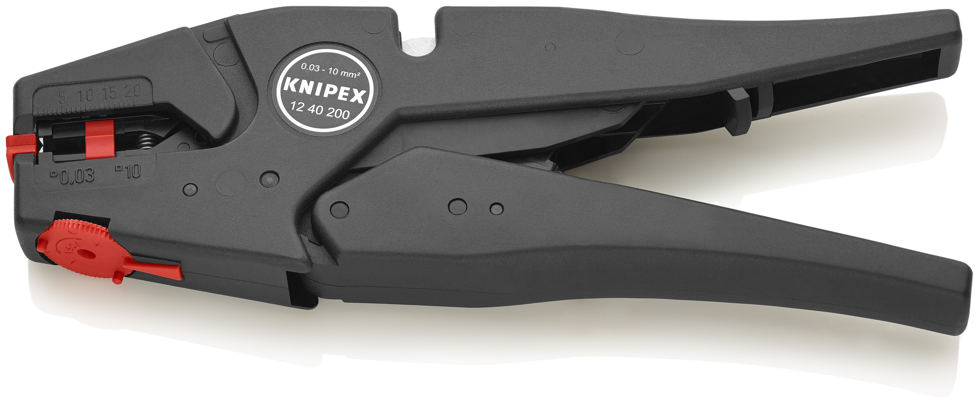 Self-Adjusting Wire Stripper 8-32 AWG, 8 in., Bare Plastic