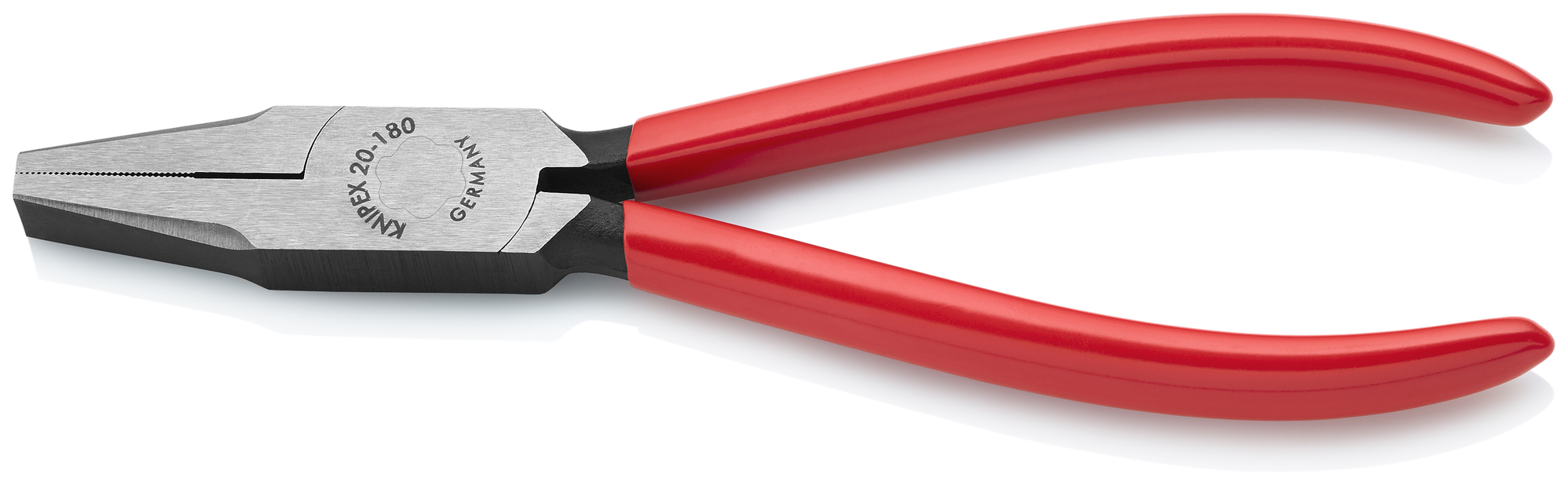 Flat Nose Pliers, 7 1/4 in., Non-Slip Plastic