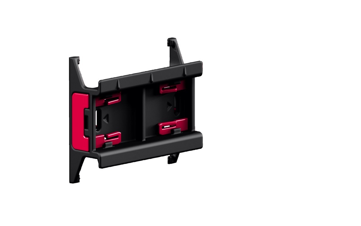 RX support rail with locking clip, W: 54 mm