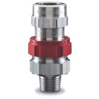 Star Teck hazardous location aluminum jacketed cable fitting. Hub size of 2-1/2 inches. Range over jacket from 2.300 - 2.565 inches.
