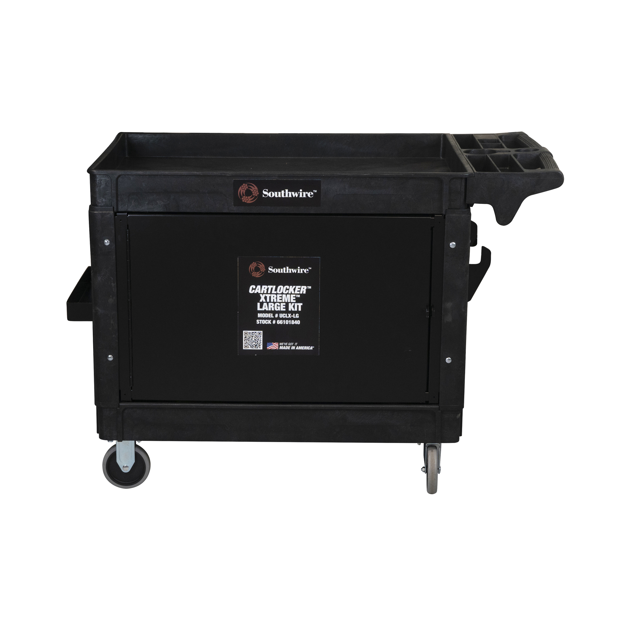 Make your Southwire Two Shelf Utility Cart a mobile lockable storage solution with Sumner's new CartLocker Kits. Specifically designed to fit and install to your Southwire utility cart in minutes and keep items safe, secure, and out of sight.