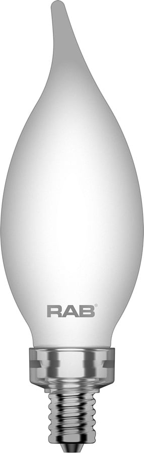 Decorative 500 Lumens Ba11 5W Base E12 90CRI 2700K Filament Frosted