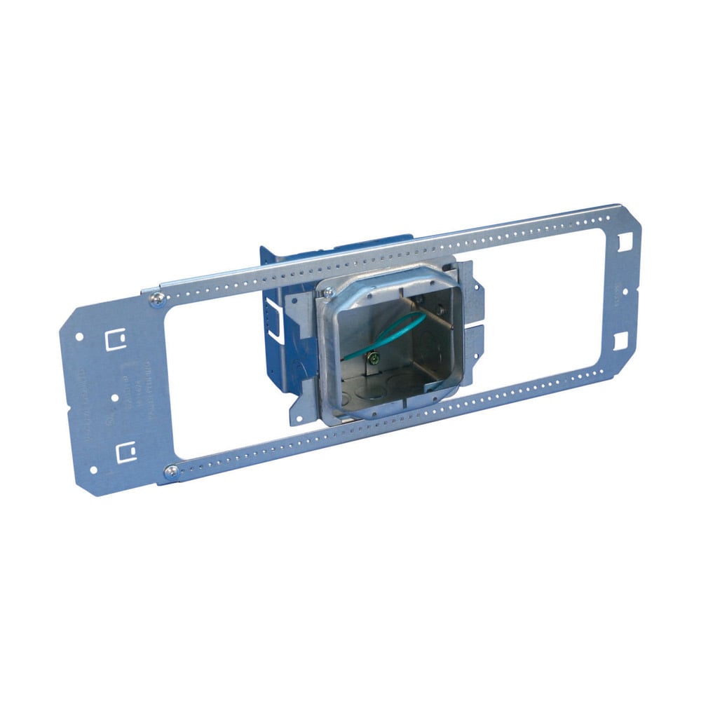 nVent CADDY All-in-One Between-Stud With Removable Mud Ring, Single Box, 2 Gang, w/Ground, 5/8" Drywall, 3 5/8"