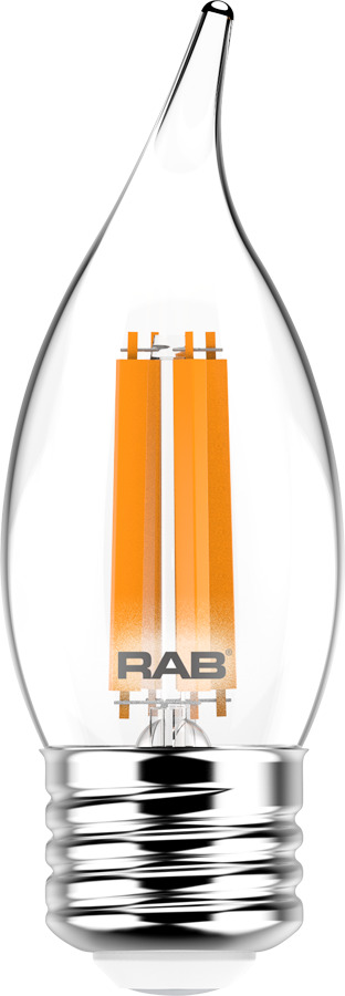 Decorative 500 Lumens Ba11 5W Base E26 90CRI 2700K Filament Clear