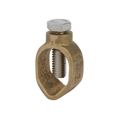 Ground Rod Clamps Type - Wide Range, Rod Size 3/8 - 3/4, Wire Range 10 Sol. - 1/0 Str.