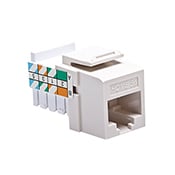Home 5e Snap-In Connector, T568A Wiring, Light Almond