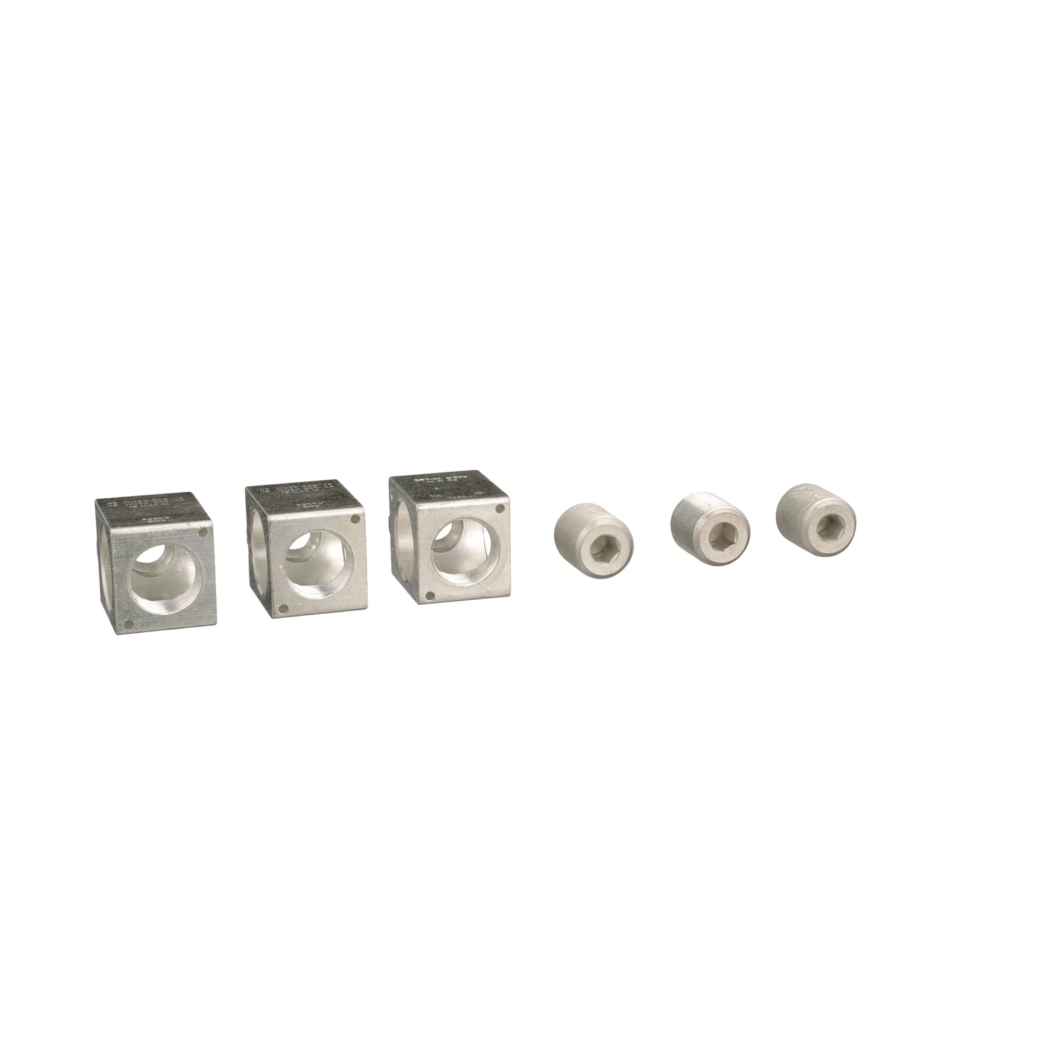 Circuit breaker accessory, PowerPacT L, lug kit, mechanical, 250A, 3 pole, aluminum, qty 3