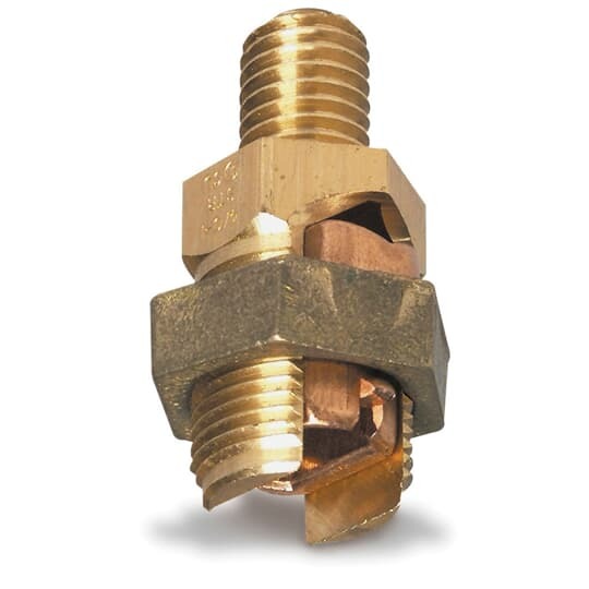 Short Stud Single Service Post Connectors for Conductors 2/0 - 2 Stranded, 2 Solid, Stud Size 1/2 - 13 x 3/4
