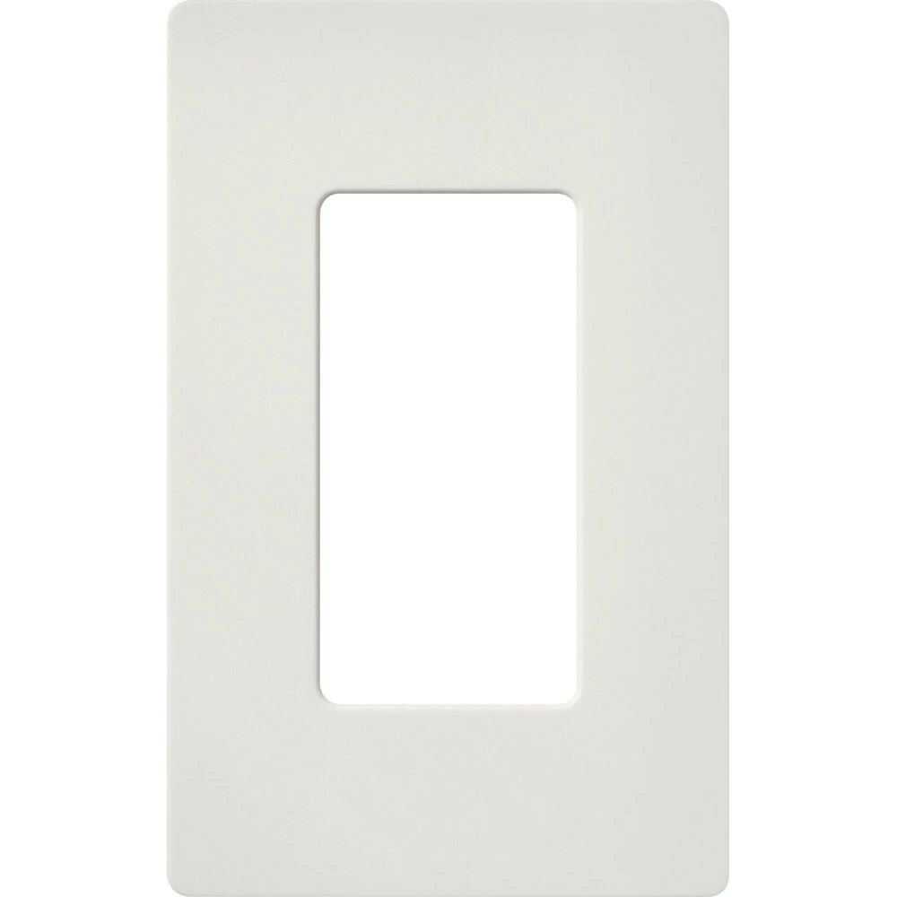 Claro Wallplate, Satin Finish, Single-gang in lunar gray