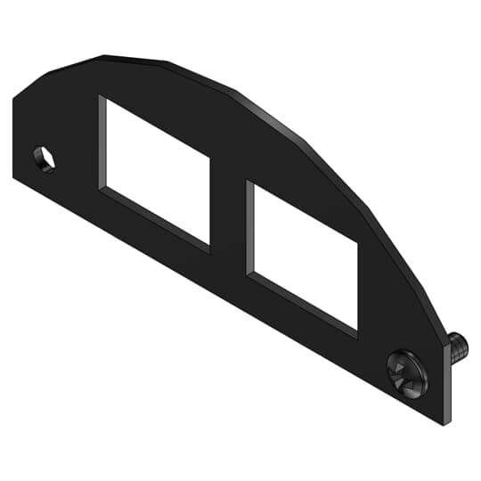 FPT4-CPB-2KEY Steel City Communication Device Plate, 4 in L x 4 in W, Steel