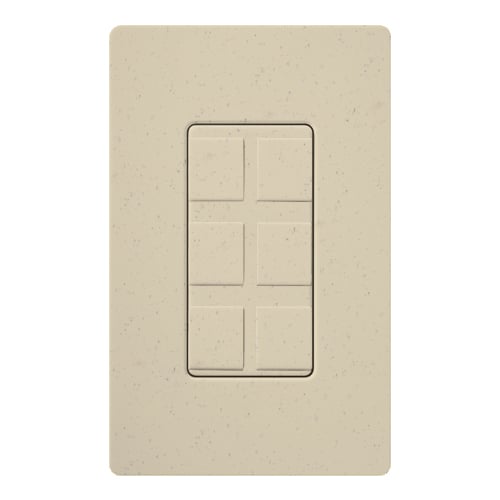 Claro 6-Port Frame, Satin, field customizable in stone