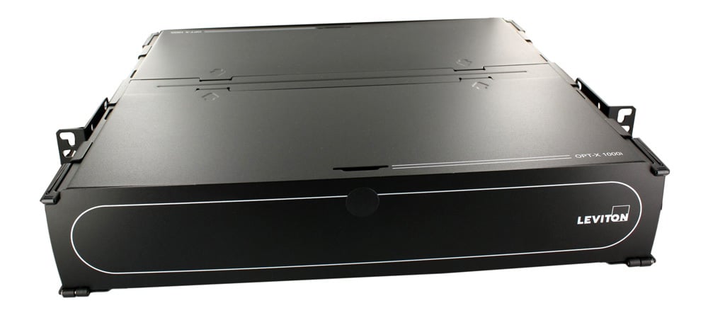 Opt-X 1000I 2RU Distribution and Splice Enclosure, Empty, Accepts up to 6 Opt-X Adapter Plates or 6 Opt-X P-N-P Modules